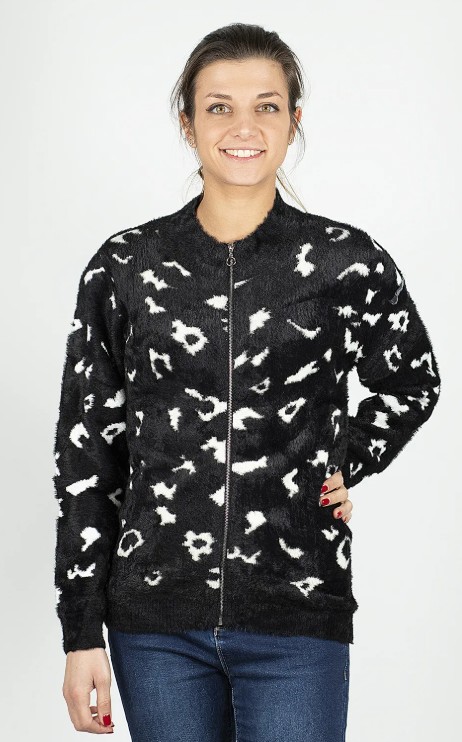 MAGLIA JACQUARD FULL ZIP