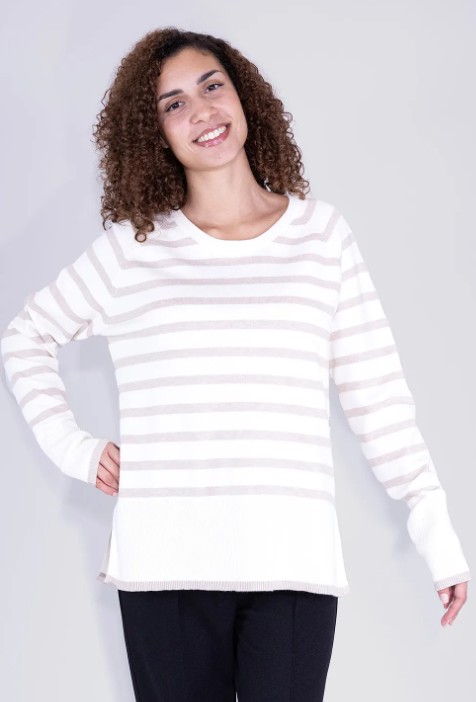 MAGLIONE A FANTASIA A RIGHE - immagine 2