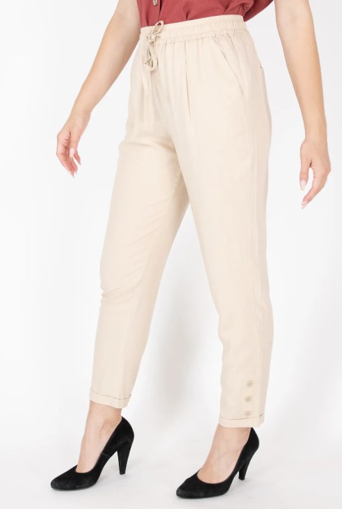 PANTALONE MISTO VISCOSA LINO - immagine 2